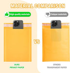 25 Pack Yellow Bubble Mailers 8.5x11 Inch - Self-Seal Padded Shipping Envelopes, Lightweight, Shockproof, Crushproof, Ideal for Mailing Small Items, Fragile Items, Documents, and Samples
