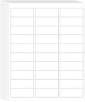 L LIKED Printable Address Labels, 1" x 2-5/8", 900 Labels, 30 per Sheet, Mailing Labels for Envelopes (30 Sheets)