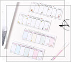 Weekly Organizer Long Strip Planner Notebook Pads Random Patterns for Goal Tasks Ideas Notes