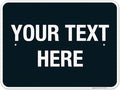 Personalized Custom Black Background And Season Sign, 18x24 Inches, 3M EGP Reflective .080 Aluminum, Fade Resistant, Made in USA by Sigo Signs