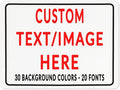 Custom Sign Personalized Custom Metal Sign, Customize For Office, Business, Workplace, Office, Home, Delivery Signs 12x18