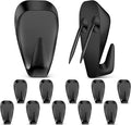 LEIFIDE Cubicle Hooks Fabric Panel Wall Hooks Cubicle Clips Picture Hangers for 40 Lbs Office Home Kitchen Room Board Hanging Supplies(Black,10 Pieces)