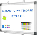 Grtard 18" x 12" White Board Dry Erase, Magnetic Dry Erase Boards, Hanging Magnetic Whiteboard with Marker and Strong Magnets, Dry Erase Board for Wall, White Boards Dry Erase for School, Office, Home