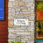 Signs ByLITA Wildflower Meadow Personalized Hanging Wall or Door Sign (5 x 10") | Custom Signage for Your Home & Business