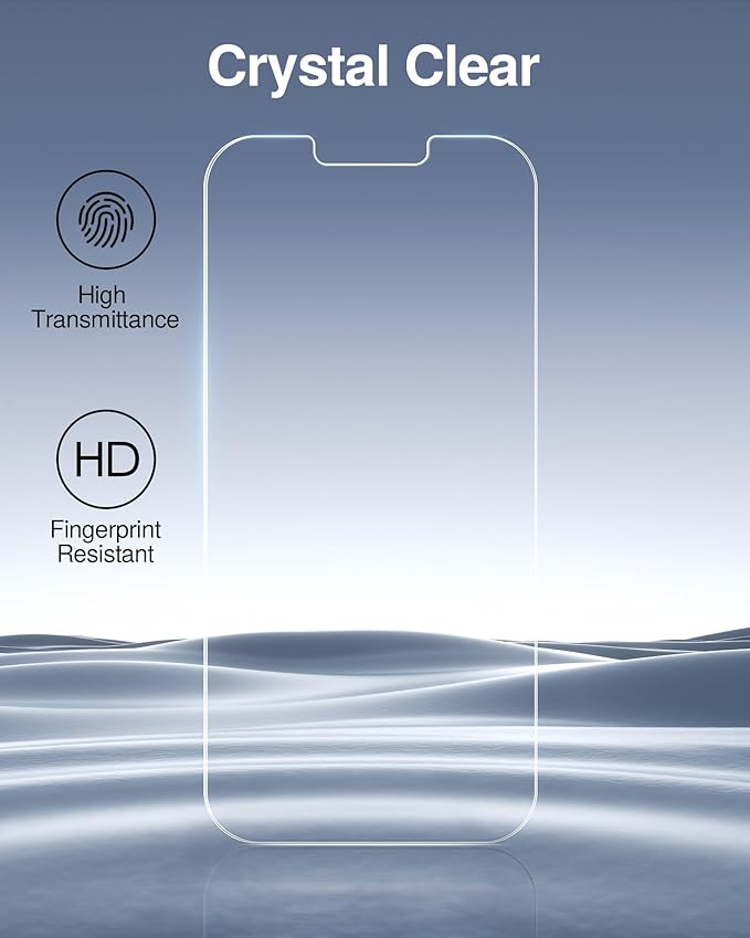 SMARTDEVIL 2 Pack for iPhone 16e/iPhone 14/ iPhone 13 Pro/ iPhone 13 Privacy Screen Protector, [Anti-Spy] [Military-Grade Shatterproof & 9H Hardness] Tempered Glass,Easy Installation,Bubble-Free & Case-Friendly