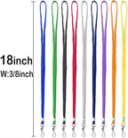 Bird Fiy Lanyard 100 Pack Bulk Badge Lanyards for ID Badges Neck Cruise Name Tag ID Holder