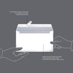Amazon Basics Security Self-Seal Mailing Envelope, White, 6 3/4, 100-Pack