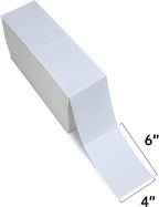 L LIKED 2500 4x6 Thermal Labels Fanfold, Direct Thermal Shipping Labels - Perforated and Strong Adhesive