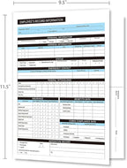 FENTASY Employee Record Folders - Confidential, High-Capacity, and Durable - Preprinted Pack of 25