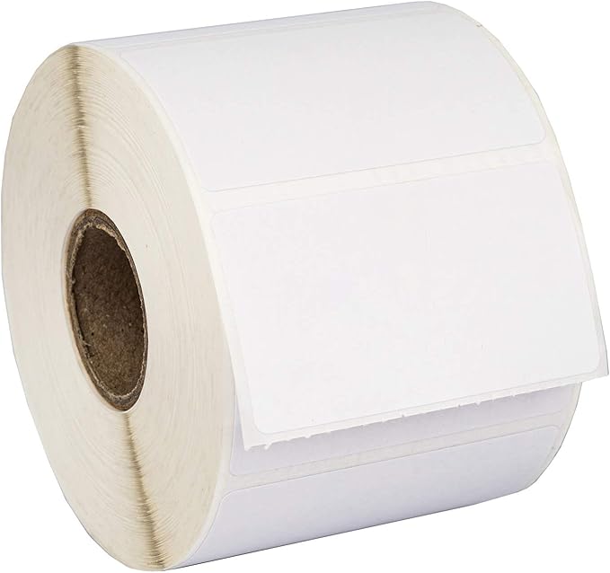 HOUSELABELS 2.25" x 1.25" Address Labels on 1" Core Compatible with Zebra and Rollo Printers, 16 Rolls / 1,000 Labels per Roll
