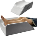 BlissfulNest Leg Elevation Pillow Leg Wedge Pillow for Legs/Knee/Ankle Post Surgery Leg Elevating Pillow for After Surgery Recovery Wider Longer Memory Foam Cooling Fabric