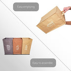 NYIKA - Recycling Organizer - Reusable Recycling Bags - Recycling Sorter - Trash Sorting Bins - 3 Compartment Recycle - Pack of 3 Bags