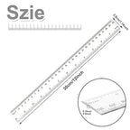 30PCS Clear Ruler Plastic Rulers 12 Inch, with Inches and Metric for School Classroom, Home, or Office (Clear)