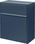 Wall Mount Mailbox - Large, Anti-Theft Locking Mailbox, Weatherproof Mailboxes for Outside The House, 18.5" H x 15" L x 7.5" D (Navy)