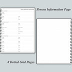 Daily Planner Undated - A4 To Do List Notebook Hourly Schedules, Spiral Appointment Planner for Women and Men,PVC Hardcover, Inner Pocket, Elastic Closure, 8.5" x 11", Black
