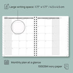POPRUN Planner 2025-2026 (Large - 8.5'' x 10.5'') Academic Weekly Calendar (July 2025 - June 2026) with Hourly Time Slots, Monthly Tabs, 100GSM Thick Papers, Spiral Leather Cover - Pacific Green