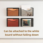 MINDEPOT Magnetic Wall File Organizer,Hanging Wall Mounted File Folder Binder Holder Mail Organizer for Office,Home and School Supplies