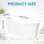 Colarr 12 Pcs Expandable Pocket Wall File Set Plastic Wall Mountable Space Saving Files Office Wall Organizer Wall Mount File Holder Wall Hanging File Organizer for Mail Letter Magazine (White)