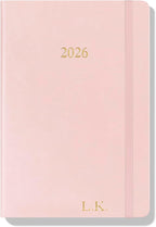 Wykeham's Executive 2026 Daily Journal Planner – US Public Holidays & Format – Customization Available (Personalized Rose, 8.5"×5.5")