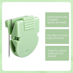 16 PCS Cubicle Clips, Fabric Panel Cubicle Accessories, Stainless Steel & ABS Push Pin Clips, Workspace Organization Accessories, Strong Hold Office Partition Hooks for Notes, Photos (Sage Green)