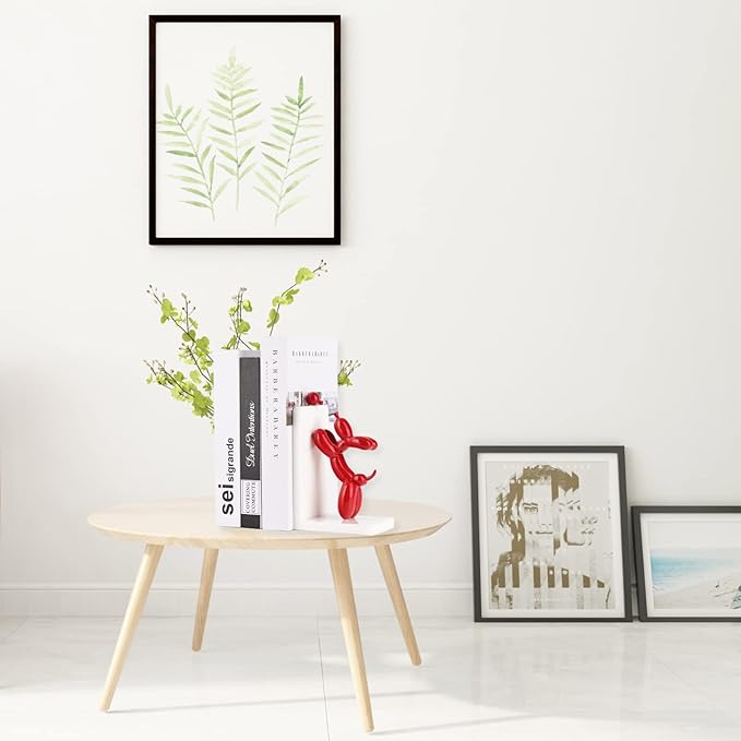ZHANYUN Resin Balloon Dog Book Ends Decorative，Balloon Dog Bookends Animal Bookends，Animal Book Ends for Kids Books，Cute Bookends Unique Book Ends Book Stopper Book Holder for Shelf Office Home Decor