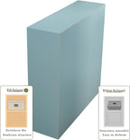 OSCHF 9-Cube Storage Shelf Bookcase - Wooden 3-Tier Floor Standing Open Bookshelf for Home and Office, Display Cabinet, Light Blue