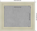Amanti Art Silver Framed Magnetic Board 21x25 Small Vision Board for use with Magnets, 100% Metal Sheet to Display Items as Office Decor or for Home Organization in mudroom, Kitchen or Kids Room