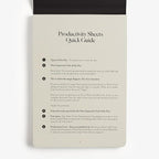 Intelligent Change 3-Month Productivity Planner Sheets and Tools for Time-Management and Mindfulness, Tear-Out To-Do List, A5 Undated Sheets, Black