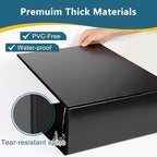 CIXILDTS 5" 3 Ring Binder, Standard 5-Inch Slant-D Ring Binder Fit Letter Size Paper, Presentation View Binders, 6 Packs, Black