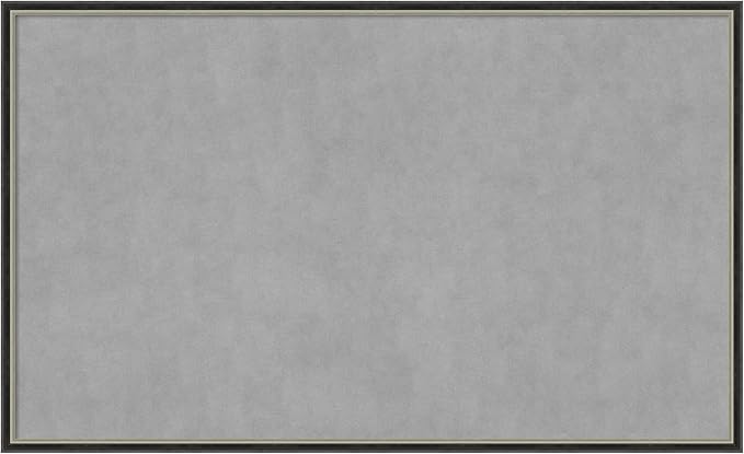 Amanti Art Black Framed Magnetic Board 25x41 Large Vision Board for use with Magnets, 100% Metal Sheet to Display Items as Office Decor or for Home Organization in mudroom, Kitchen or Kids Room