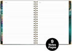 HARDCOVER 2026 Planner, 8.5"x11": 14 Months (November 2025 - December 2026), Daily Weekly Monthly Planner, Yearly Agenda, Bookmark, Pocket Folder and Sticky Note Set (Teal Gold Marble)