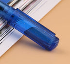 czxwyst Majohn Wancai 2.0 Mini Pocket-Size Eyedropper Fountain Pen (EF Nib 0.38mm, Starry Blue)