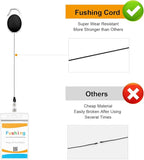 Fushing 20Pcs Retractable ID Badge Holders ID Badge Reels with Clip Retractable Badge Holders for Office Worker Doctor Nurse (Black)