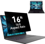 Laptop Privacy Screen 16 Inch, Laptop Screen Privacy Shield 16:9 Aspect Ratio Anti-Glare Blue Light Computer Monitor Protector,Removable 16in Filter for Lenovo HP Dell Acer Asus Thinkpad Envy Xps