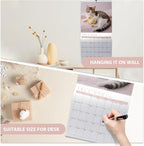 2026 Wall Calendar, Large Monthly Wall Calendar Dogs, Jan 2026 - Dec 2026, 12" x 24" (Opened), Hanging Planning Calendars for Family Home Office Supplies