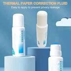 Liquid paper Correction Fluid|Thermal Paper Data Protection Fluid - Anti-Leakage Data Fluid - Roller Stamper Correction Fluid Security Stamp For Theft Protection, Personal Information Black out