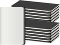 XYark Blank Pocket Notebooks, 20 Pack Small Notebook Bulk, 3.5x5.5 inch, A6 Size Thick 80GSM Unlined Paper, Black Cover Mini Journal for Men, Women, Journaling & Business Notes