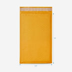 HOLPACK Golden Kraft Bubble Mailers 6.5x10 inch - 250 pack, Self-Seal Cushioning Padded Envelopes #0 | Small Business eCommerce shipping jewelry, makeup, cosmetics, accessories, and more - MADE IN USA