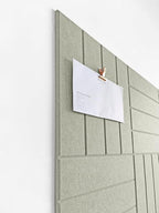 DECORITA Felt Bulletin Board Tiles | Modern Cork Board Alternative | Large Cork Boards for Walls | Aesthetic Felt Wall Panels for Office & Home Decor | Pinboard & Photo Board (12-Pack) | Sage