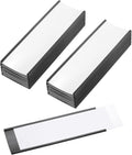 PATIKIL Magnetic Label Holder 6" x 2" with Paper Inserts, 25 Pcs C Channel Magnetic File Cabinet Labels Shelf Data Card Holder Signs for Metal Racks Shelves Whiteboard Tool Box