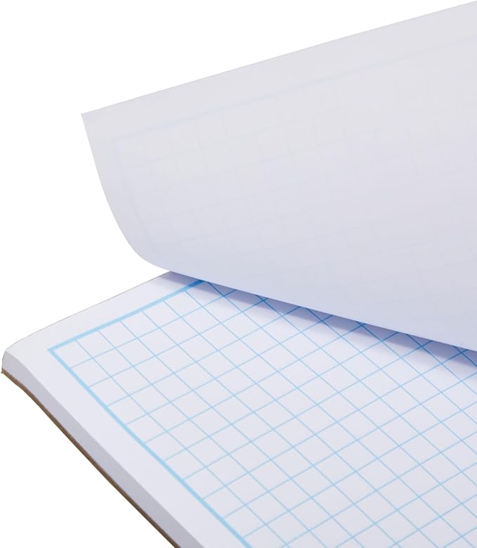 Bright Creations 2 Pack Engineering Graph Paper Pads, 11x17 Quadrille Grid Paper for Drafting, Engineering, Blueprint Drawing, Architect Designers (4 Squares Per Inch, 50 Sheets Each Pad)