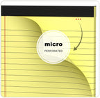 AILZFEI 6pcs Small Note Pad 5x8 College Ruled Legal Pads Paper Notepads 6 Pack Study Back Writing Pads 5 x 8 Legal Pads Perforated Narrow Ruled Pads of Paper Yellow
