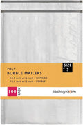 10.5x16 inches Poly Bubble Mailer Self Seal Bubble Shipping Envelopes 2.5 Mil 100 Pack