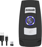 Mini 1D Bluetooth Barcode Scanner Wireless Bar Code Scanner 3-in-1 Bluetooth/USB Wired/2.4G Wireless Barcode Reader laser Code Scanner for Inventory Code Image Reader for Tablet iPhone iPad Android PC