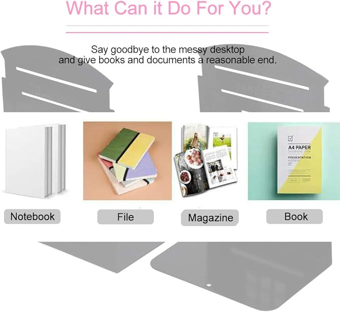 MerryNine 2 Pack Book Ends, Metal Bookends for Shelves, Telephone Booth Decorative Bookends, Non Skid Heavy Bookends, Book, Magazine or CD Organizers for Home and Office (Black-2pcs)