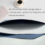 10pcs A4 Kraft Paper Envelopes Portfolio Foolscap File Folders Document Folder with String Fastener Closure Wallet Pockets File Bags Storage Pouch Paperwork Organizer Bag for Office School Home