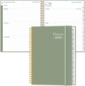 2026 Planner - Weekly Monthly Planner 2026 from January 2026 to December 2026 with 12 Monthly Tabs, Flexible Cover, Inner Pocket, 8.5" x 11", Green