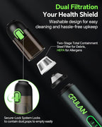 Cfulan Car Vacuum Portable Cordless, 21KPa 4-in-1 Handheld Mini Vacuum Cleaner with 8 Attachments, 3 Suction Modes, One-Touch Empty, Type-C Charge, Hand Vacuum for Car, Home, Keyboard, Small Job