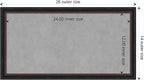 Amanti Art Black Framed Magnetic Board 14x26 Small Vision Board for use with Magnets, 100% Metal Sheet to Display Items as Office Decor or for Home Organization in mudroom, Kitchen or Kids Room