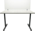 OBEX Frosted Acrylic Desk Mounted Privacy Panel, 12" x 24", Frosted